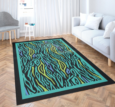 Covor vinil print animalier safari abstract - TenStickers