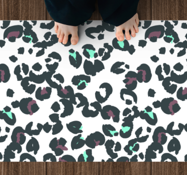 Covor vinil print animalier stil model leopard - TenStickers