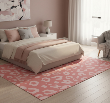 Covor vinil print animalier textură leopard roz - TenStickers