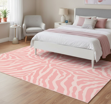 Covor vinil print animalier zebra roz - TenStickers