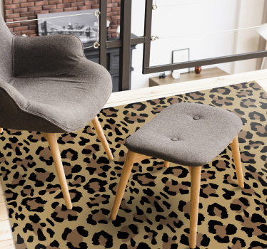 Covor vinil print animalier model leopard - TenStickers