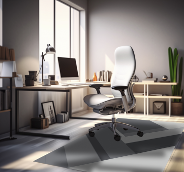 Covor vinil scoala gri geometric - TenStickers