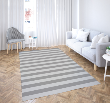 Covor vinil vărgat jocul eleganței gri - TenStickers