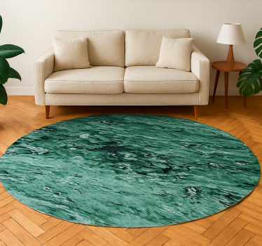 Covor Vinil Verde efect elegant de marmură - TenStickers