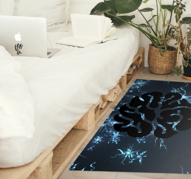 Creier cu neuroni covoare contemporane - TenStickers
