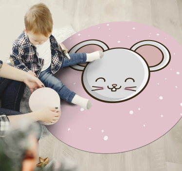 Drăguț anime șoareci animal covor - TenStickers