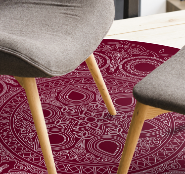 Floare de lotus mandala vinil mat - TenStickers