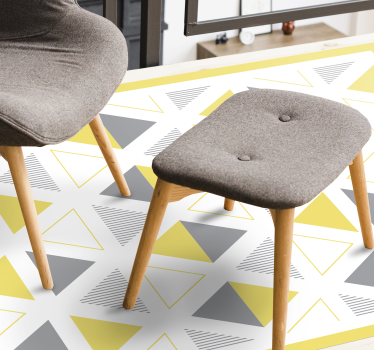 Iluminare și covoare în stil nordic cu model triunghi gri - TenStickers