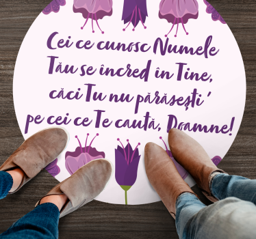 Mesaj biblic covoare motivaționale la comandă - TenStickers