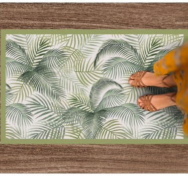 Palmier frunze natura covor - TenStickers