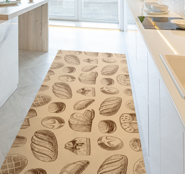 Pardoseala de bucatarie design panificatie - TenStickers