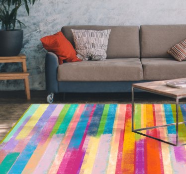 Pardoseală din vinil cu mozaic cu accente multicolore - TenStickers