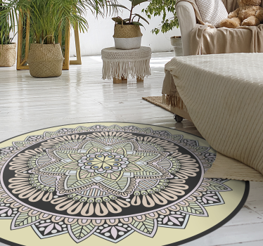 Pardoseală din vinil cu mozaic mandala multicolor - TenStickers