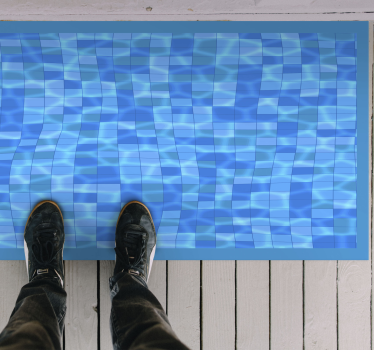 Pardoseală din vinil mozaic piscină - TenStickers