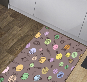 Podele de bucătărie legume maro - TenStickers