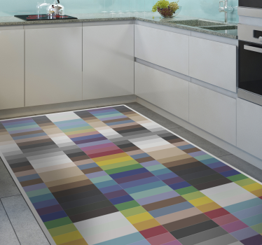Podele din vinil mozaic cu pătrate mici multicolore - TenStickers