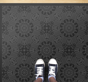 Podele din vinil mozaic gri ornamental - TenStickers