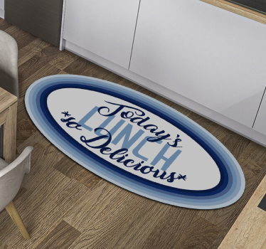 Prânzul de astăzi este un delicios covor de vinil - TenStickers