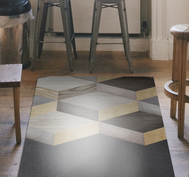 Scândură de lemn 3d gaură textură efect de lemn pardoseală din vi - TenStickers