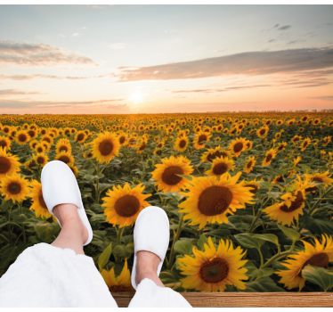 Soare floare soare floare covor - TenStickers