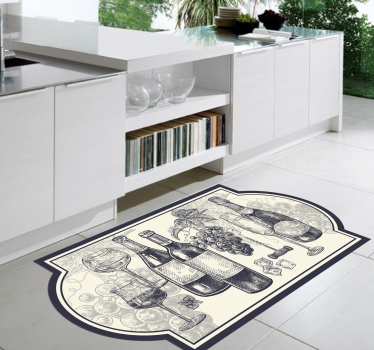 Sticle de covor de vinil pentru bucătărie de vin - TenStickers