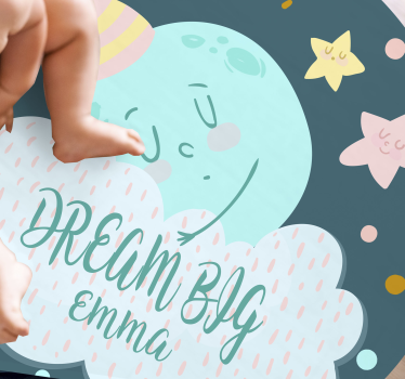 Text mare de vis cu covor de vinil personalizat - TenStickers