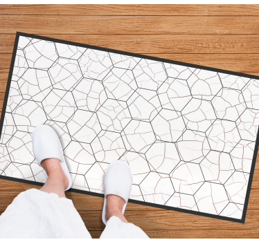 Textură de porțelan gri deschis hexagonuri faianță mat - TenStickers