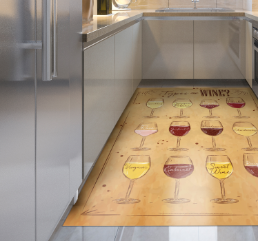 Tip de vin covoare personalizate bej - TenStickers