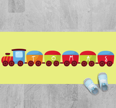 Tren cu covor de vinil pentru copii - TenStickers