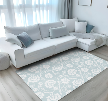 Covor vinil flori și plante elegant Floral Pattern - TenStickers