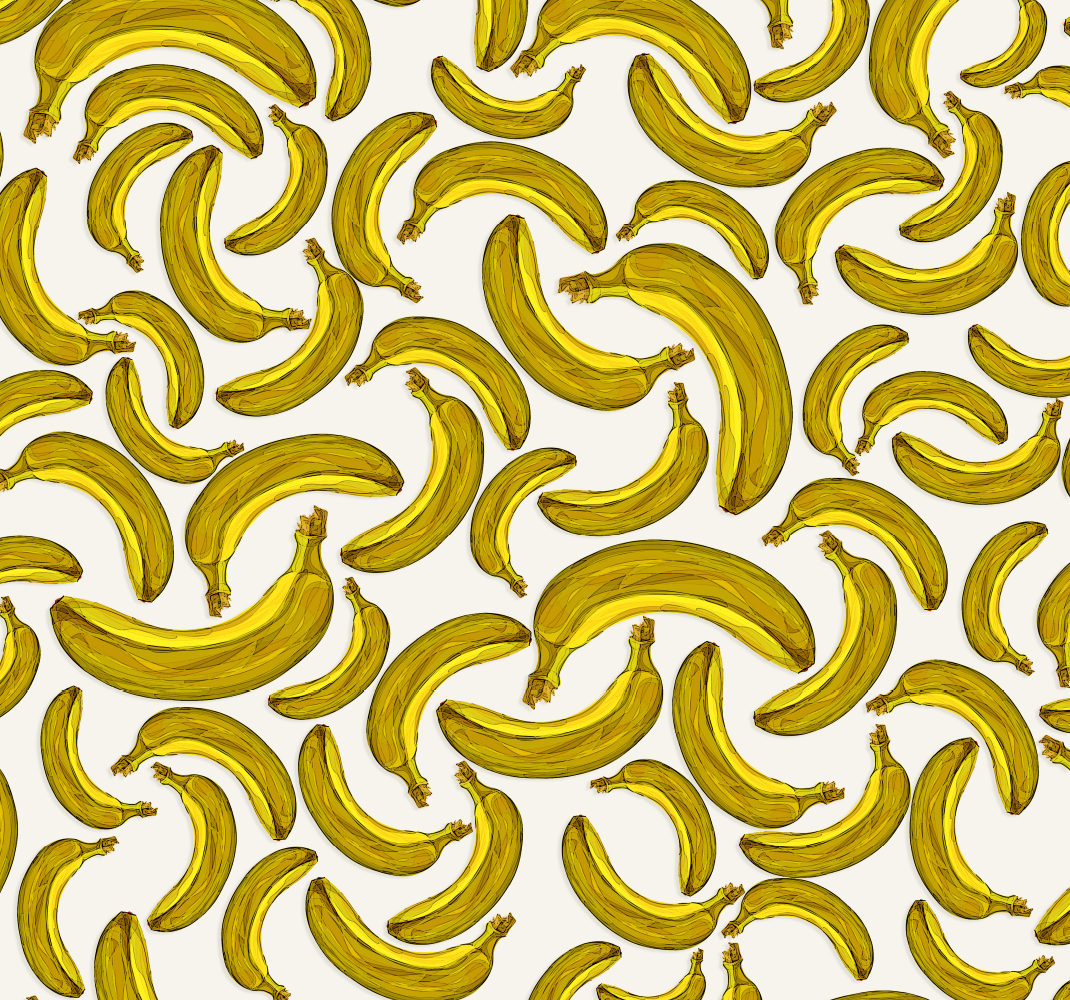 Covor de vinil galben design de banane - TenStickers