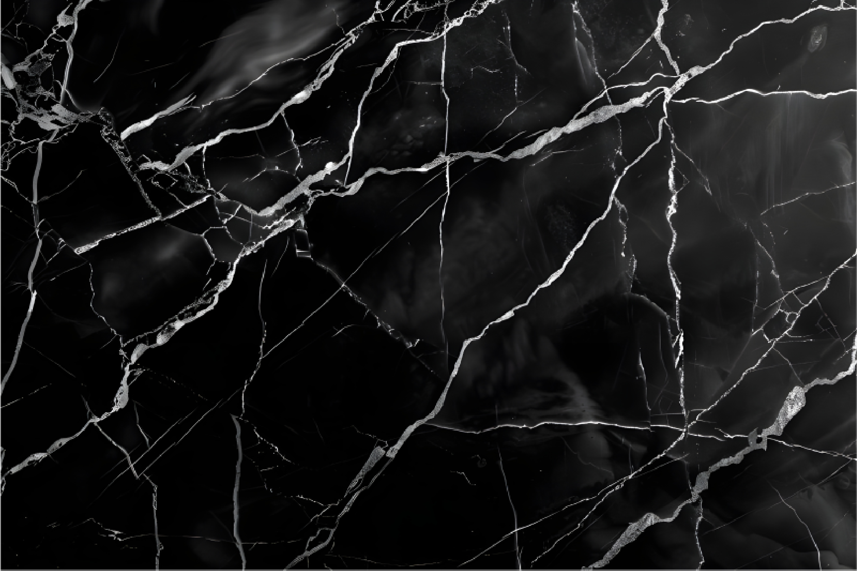 Covor vinil negru imitație de marmură - TenStickers