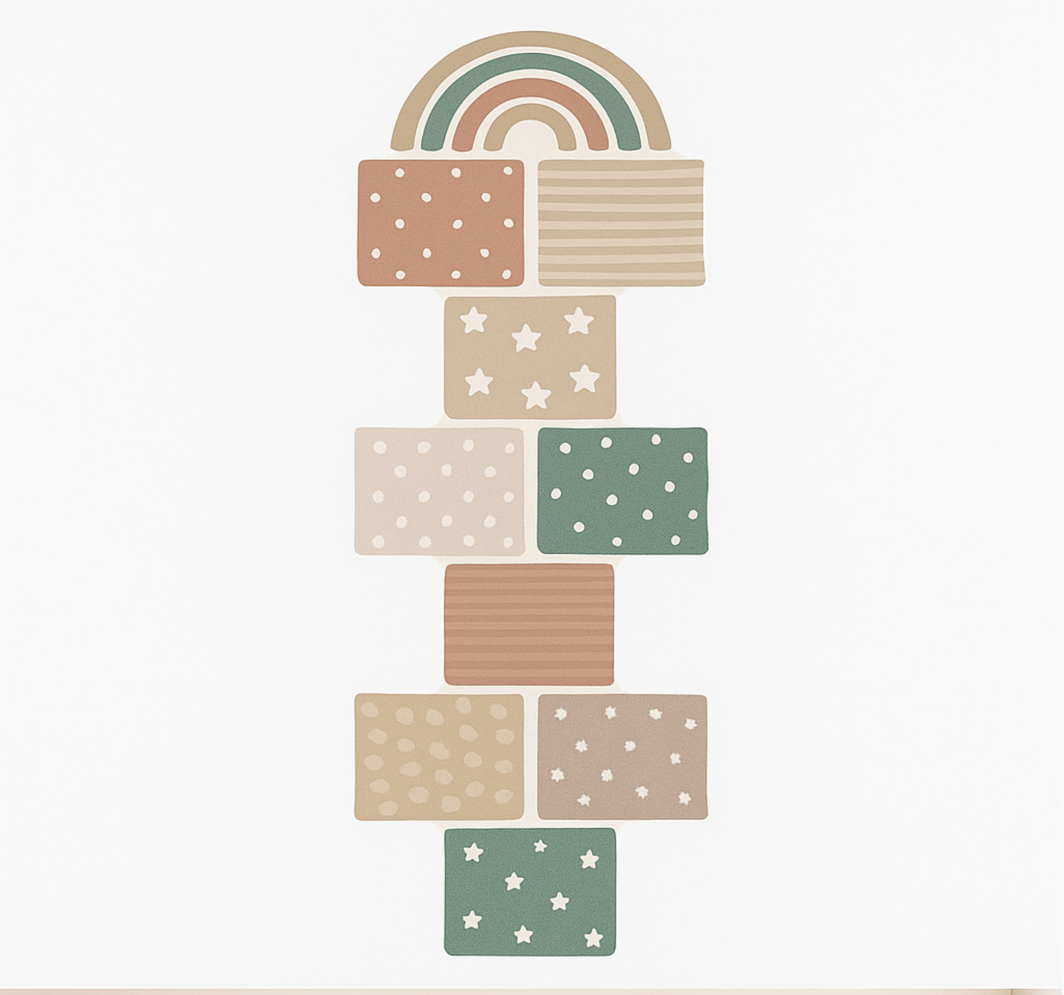 Alții covor de vinil joc de șotron bej - TenStickers