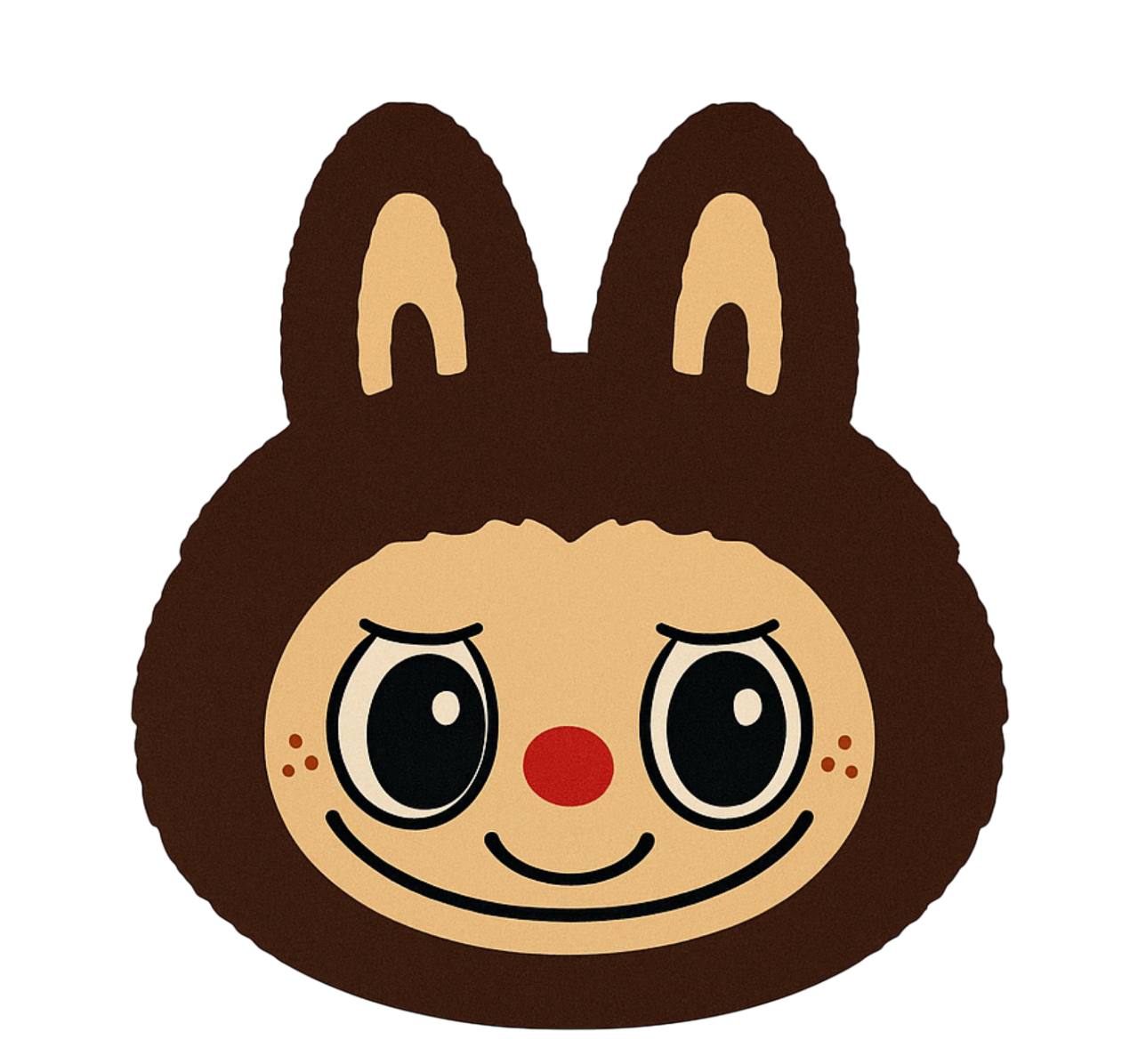 Alții covor de vinil design labubu maro - TenStickers