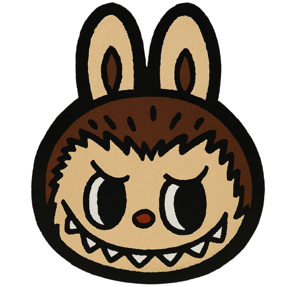 Alții covor de vinil labubu maro clasic - TenStickers