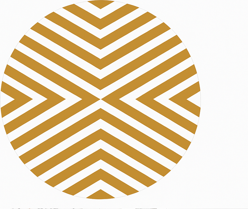 Covor de vinil pentru sala de mese model chevron muștar - TenStickers