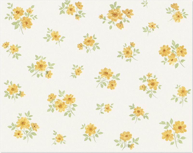 Covor de vinil pentru sala de mese delicată florală din chintz - TenStickers