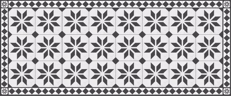 Covor de vinil mozaic covor de epocă - TenStickers