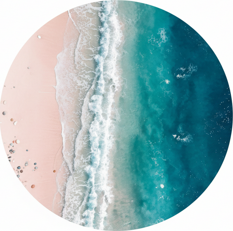 Covor de vinil hol ciclul plajei - TenStickers
