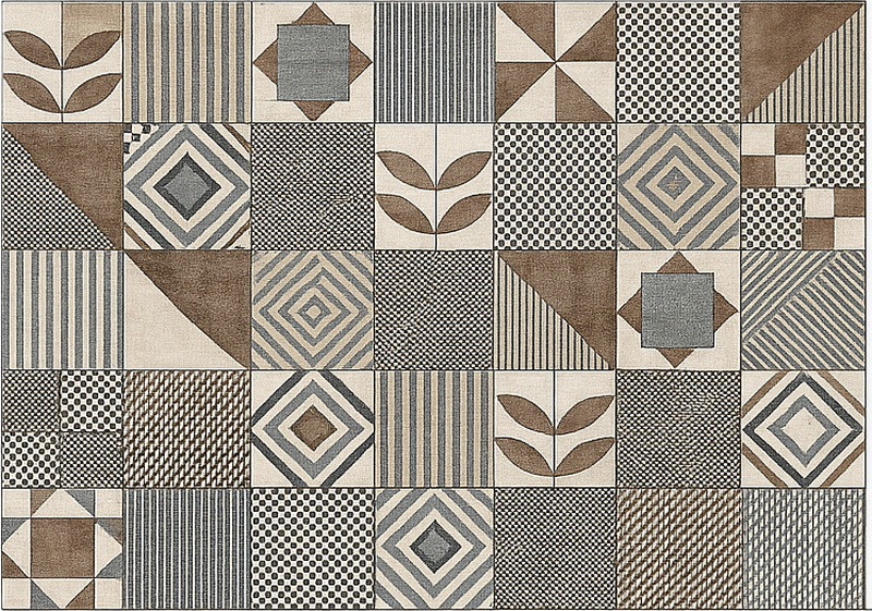 Covor de vinil pentru bucătărie natură geometrică abstractă - TenStickers