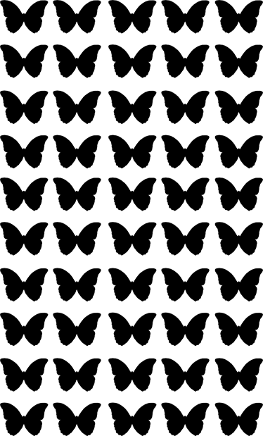 Covor vinil animal fluturi negri zburători - TenStickers