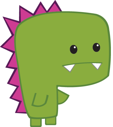 Covor vinil animal minisaur verde - TenStickers
