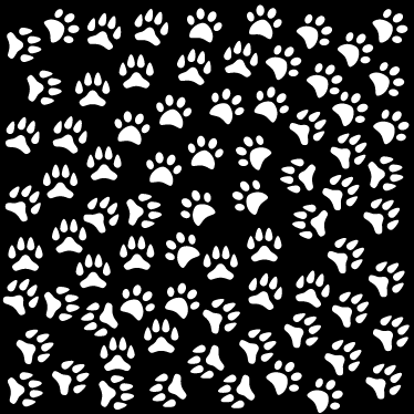 Covor vinil animal imprimeuri animale albe - TenStickers