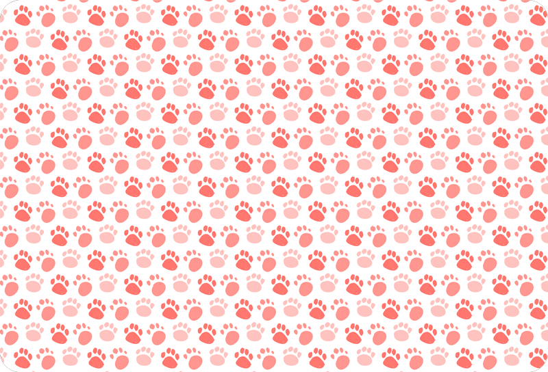 Covor vinil animal urme de pași de câine - TenStickers
