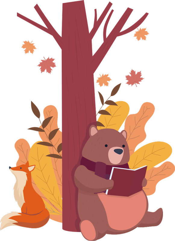 Covor vinil animal copac cu animale - TenStickers
