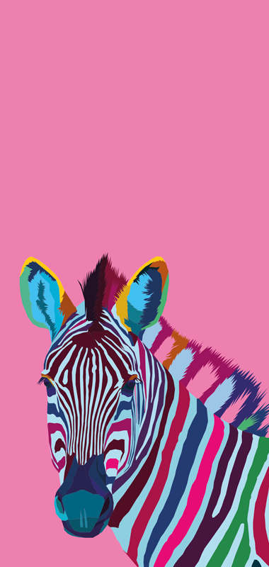 Covor vinil animal zebra pop art iphone - TenStickers