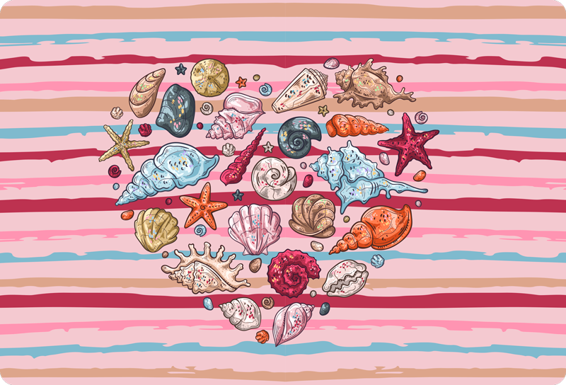 Covor vinil animal dragoste de mare - TenStickers