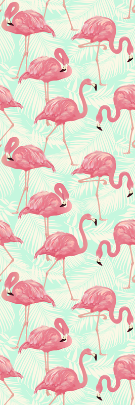 Covor vinil animal flamingo roz desenat - TenStickers