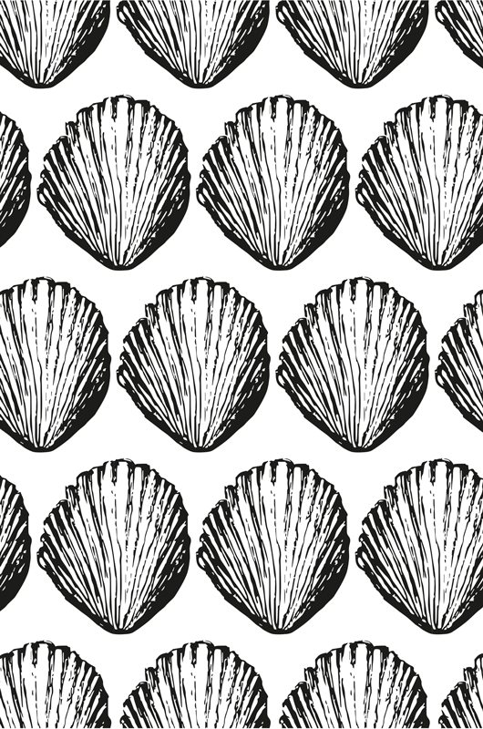 Covor vinil animal model retro cu scoici - TenStickers