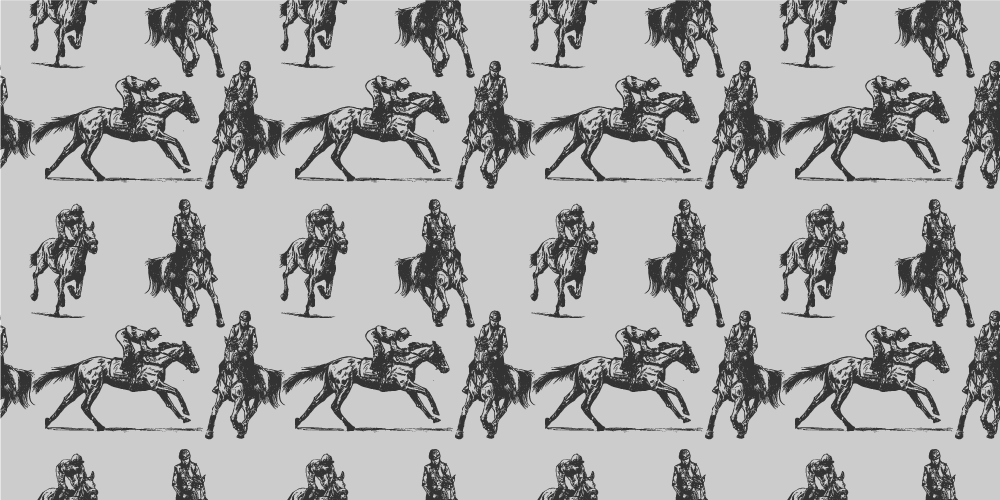 Covor vinil animal cai vestici gri - TenStickers